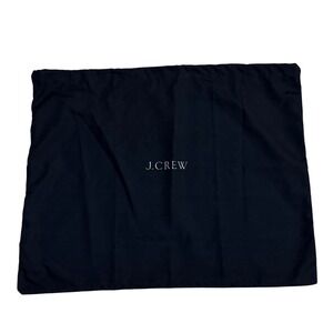 J Crew Black Drawstring Dust Bag Pouch Organizer Accessory 20x26